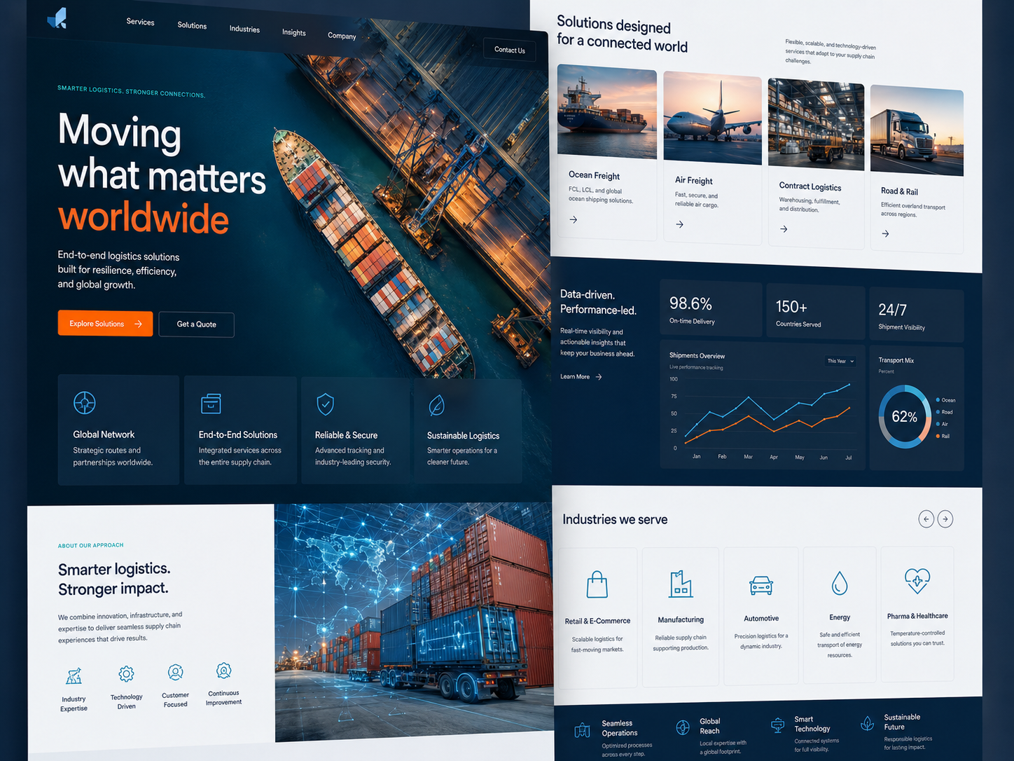 Logistics website
