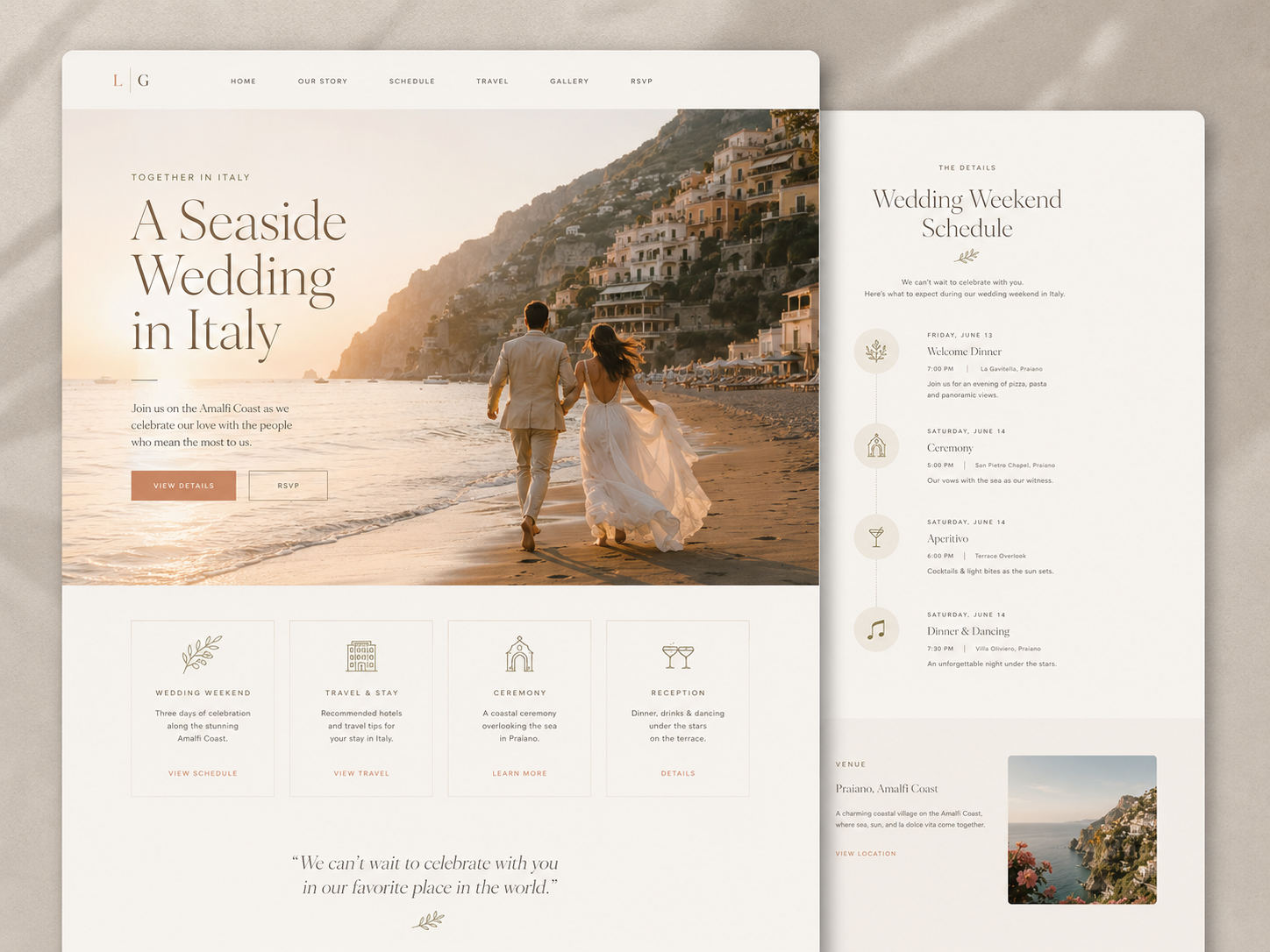 Wedding website